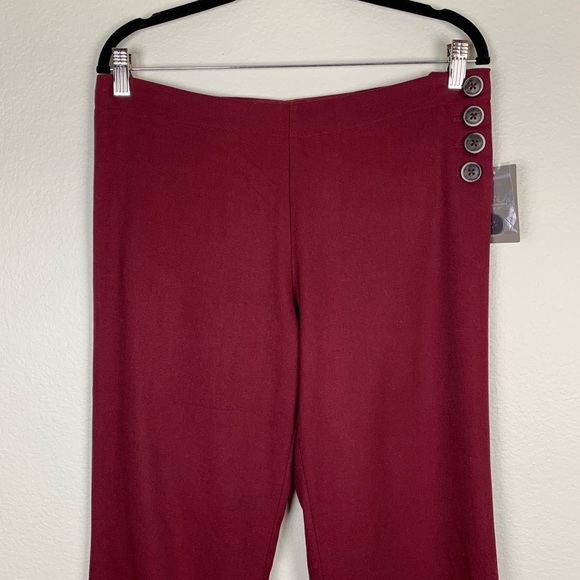 NWT Anthropologie Elevenese Red Sailor Brighton Flare Pants - Picture 3 of 7